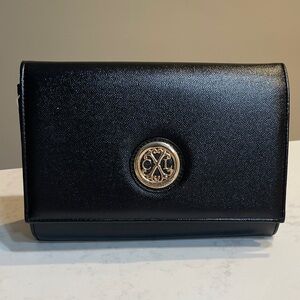 NWT Christian LaCroix Black Paris Caviar Clutch - No chain